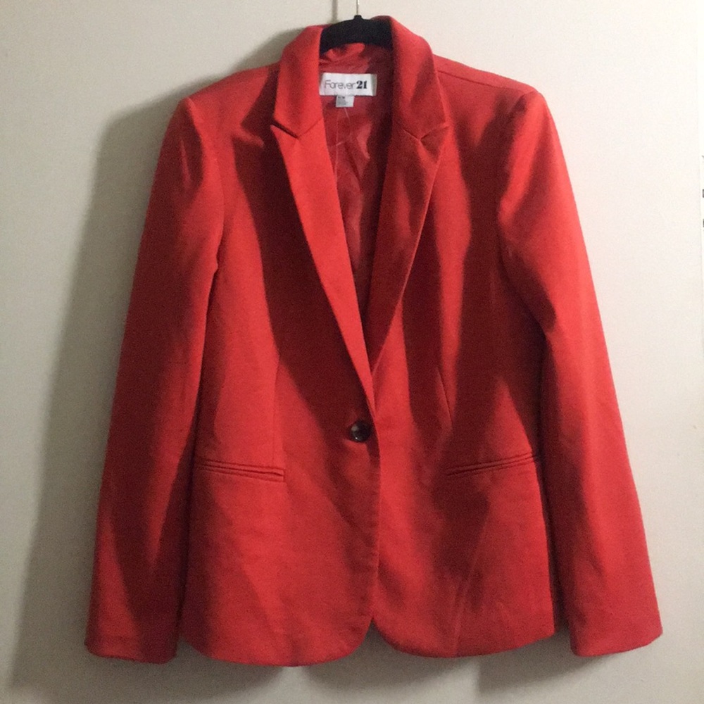 Forever XXI - Orange/Red Blazer Coat